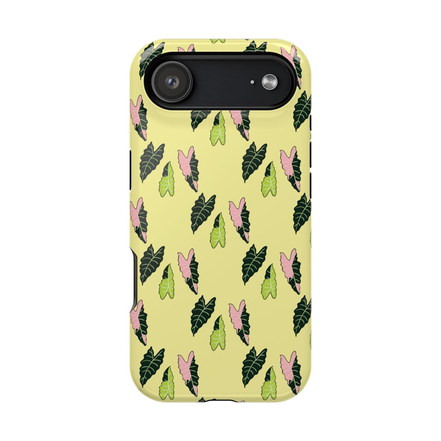 Alocasia Pattern Phone Case – Dual Layer Protective Cover
