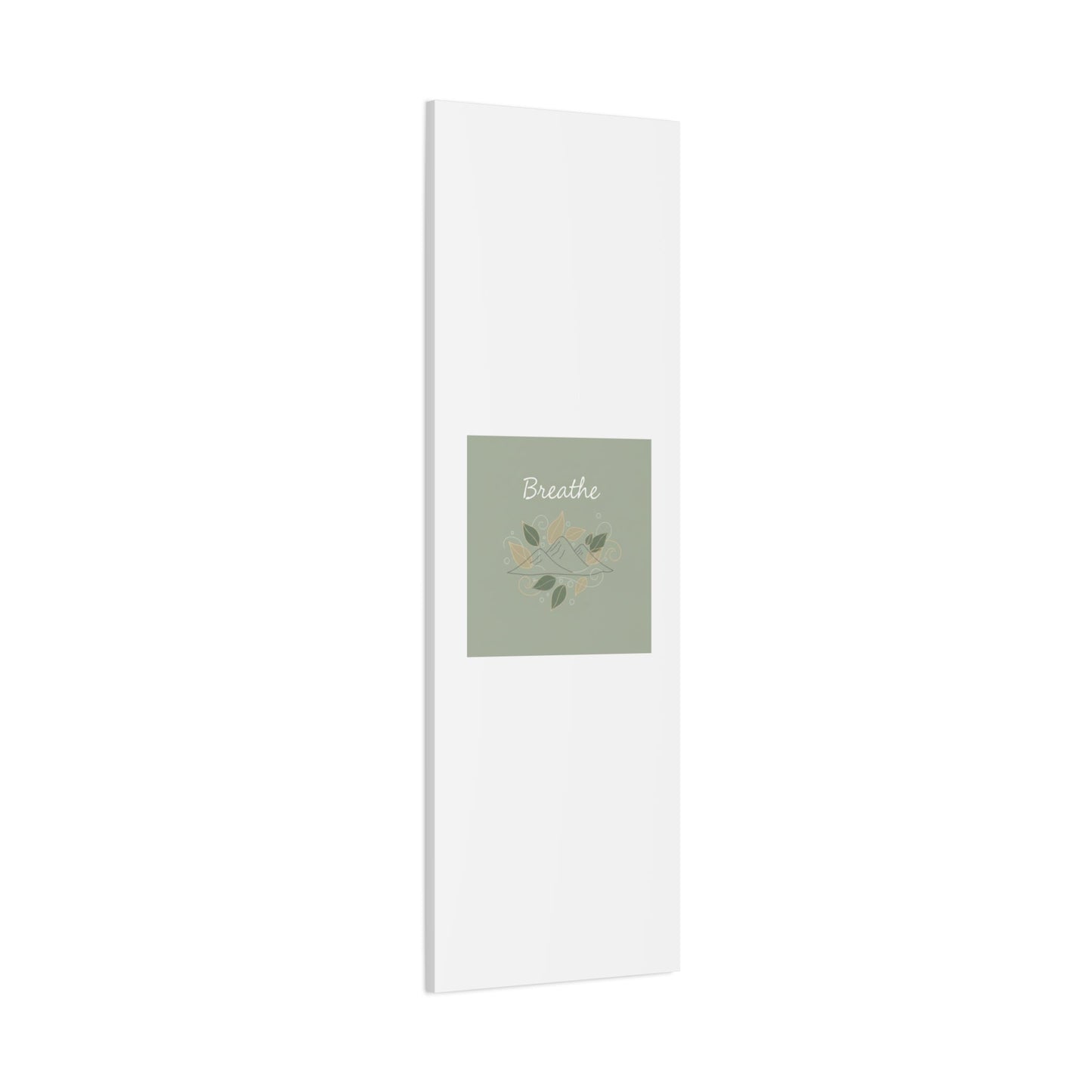 Breathe Mountain Line Canvas | Nature Symbols, Minimal Forest Wall Art