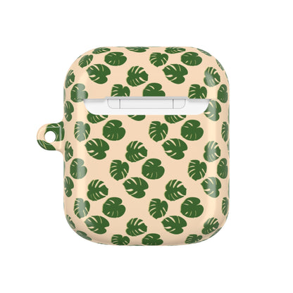 Monstera Pattern AirPod Case