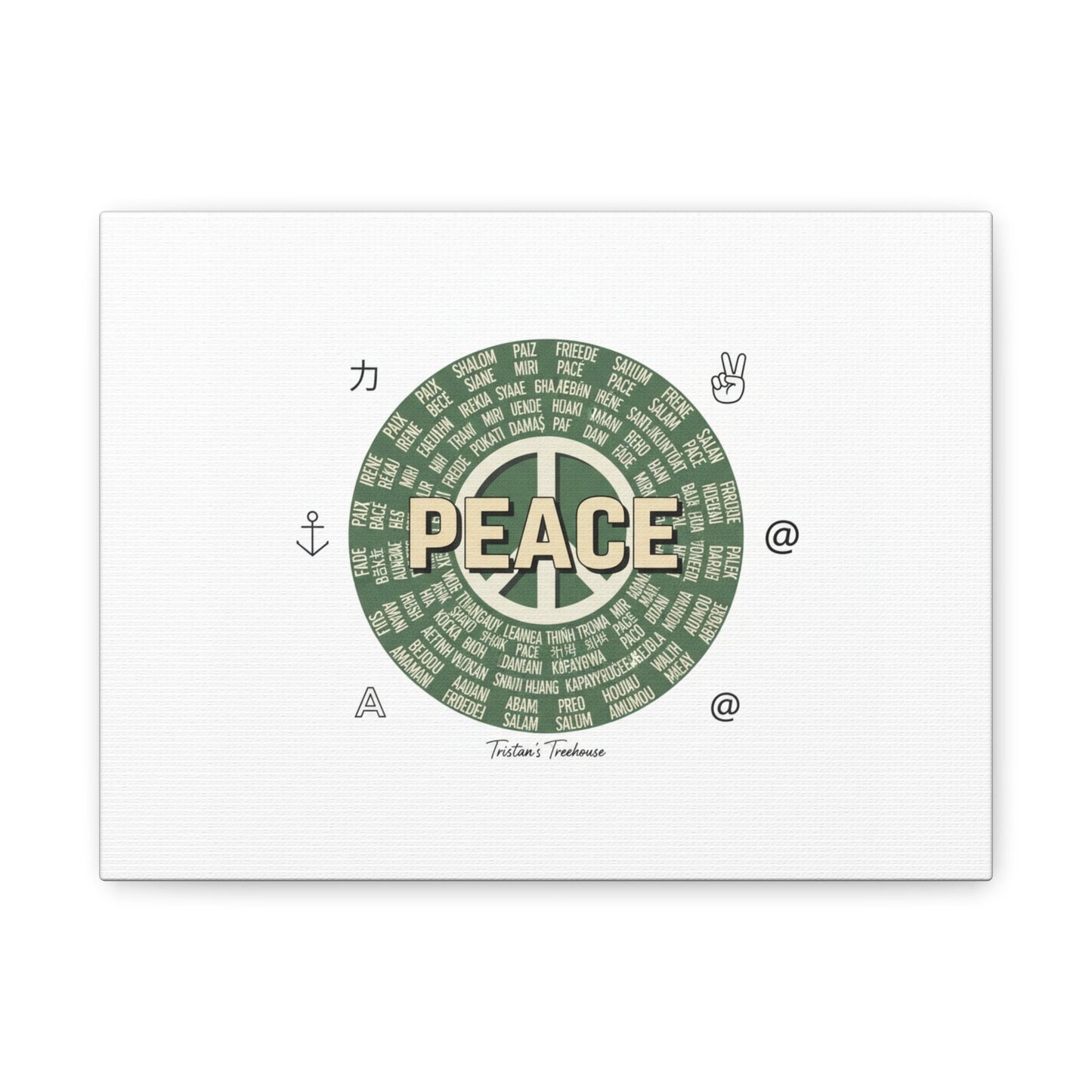 Peace doodle canvas | hand drawn sketch aesthetic, handwritten message