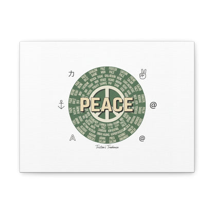 Peace doodle canvas | hand drawn sketch aesthetic, handwritten message