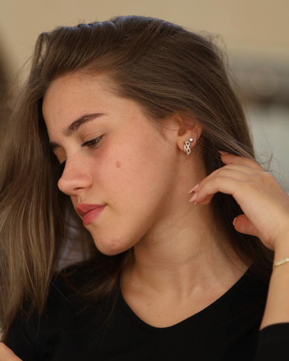 Double Paperclip Hoops