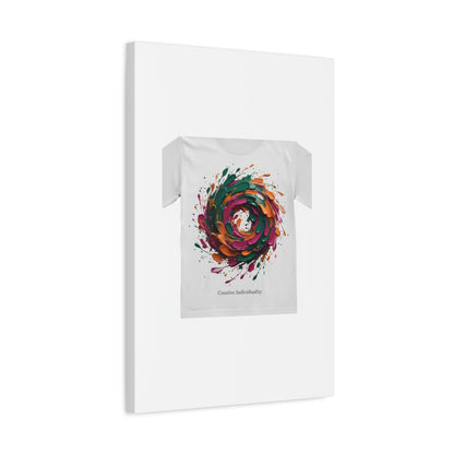 Painterly Abstract Floral Swirl Canvas | Matte Stretched Canvas