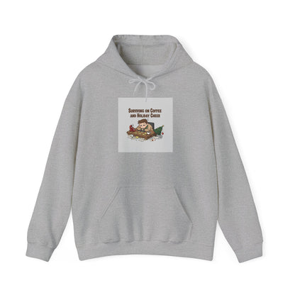 festive but tired hoodie | holiday stress shirt, burnout meme