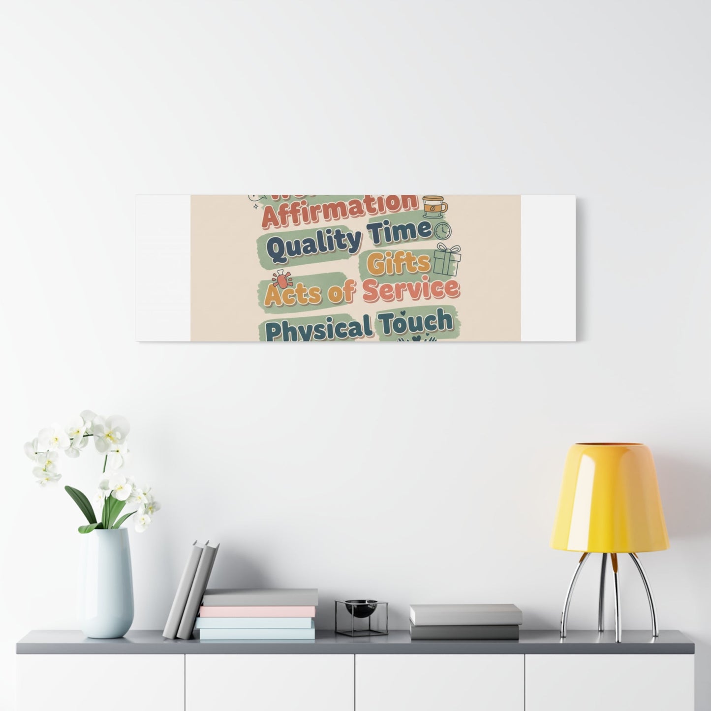 Love Languages List Matte Canvas Wall Art | love language meme, relationship humor
