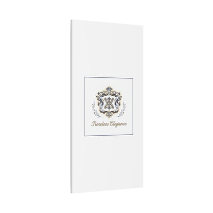 Ornate Brooch Emblem Canvas | Vintage Formalwear Accents, Baroque Print