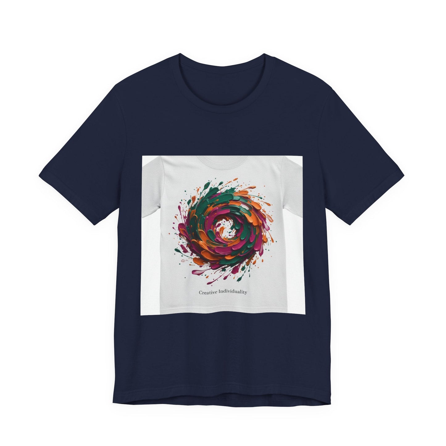 Abstract Floral Swirl Tee | Painterly Brushstroke Apparel, Artsy Graphic Design
