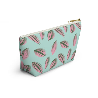 Tradescantia Nanouk Pattern Accessory Pouch – Makeup Bag With T-Bottom