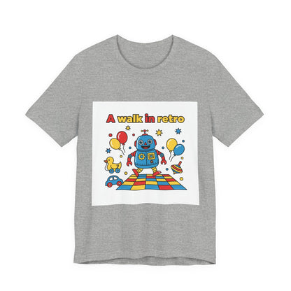 Retro Robot Toy Graphic Tee | Throwback Kid, Primary Colors