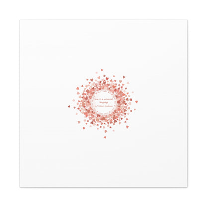 Tiny Heart Confetti Canvas | Matte Stretched Wall Art