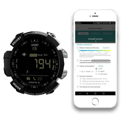 MK16 Tactical Smart Watch - Rugged Military Sport Watch with 12-Month Battery Life