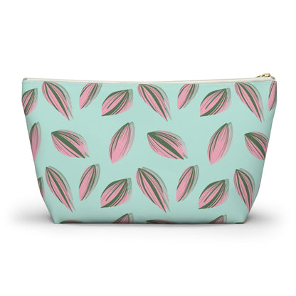 Tradescantia Nanouk Pattern Accessory Pouch – Makeup Bag With T-Bottom