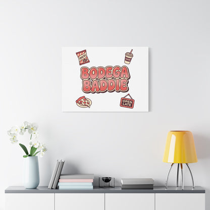 Bodega Baddie Matte Canvas, Stretched | NYC Y2K Corner Store Vibes