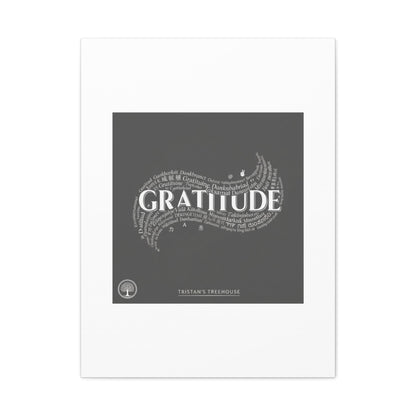 Gratitude Wall Art Matte Canvas | Tiny Treats, sweet uplifting print