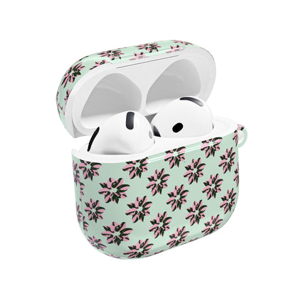 Pink Princess Philodendron Pattern AirPod Case