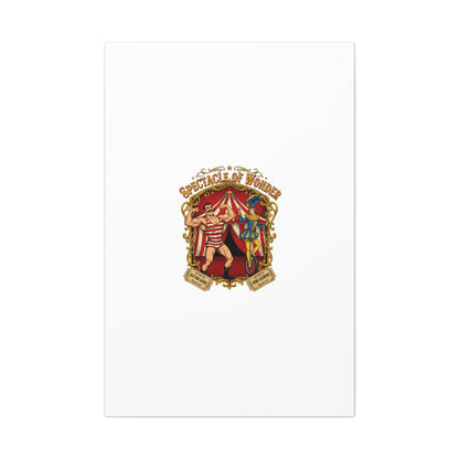 Spectacle of Wonder Circus Art Print, Canvas | Vintage Carnival Design