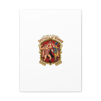Spectacle of Wonder Circus Art Print, Canvas | Vintage Carnival Design