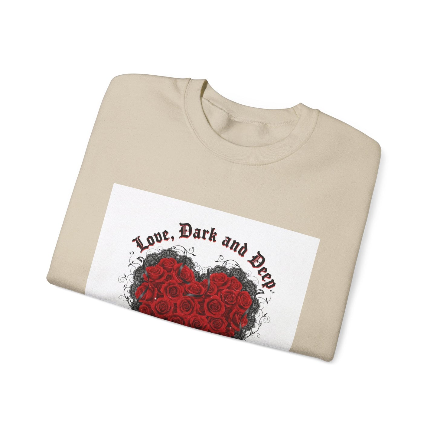 Gothic Rose Heart sweatshirt | New Romantic, 80s nostalgia