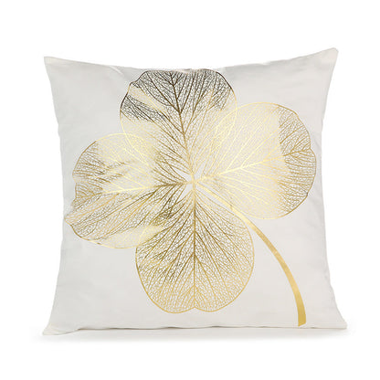 Sofa cushion cover bronzing waist pillowcase