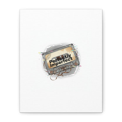 Perfectly Imperfect Cassette, Canvas Print | Analog Error, glitch art static