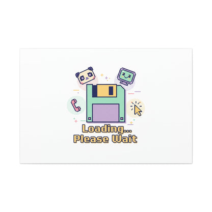 Loading Please Wait Canvas | Old Internet Aesthetic, 90s Web Nostalgia