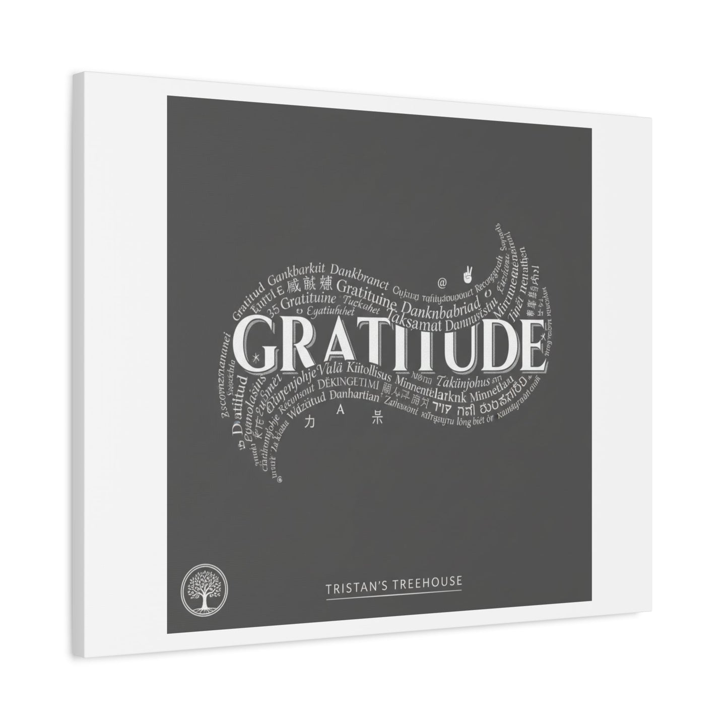 Gratitude Wall Art Matte Canvas | Tiny Treats, sweet uplifting print