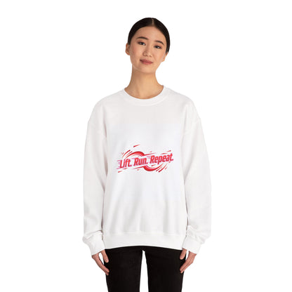 Lift. Run. Repeat. Sweatshirt | Fitness Shirt, Gym Motivation Activewear