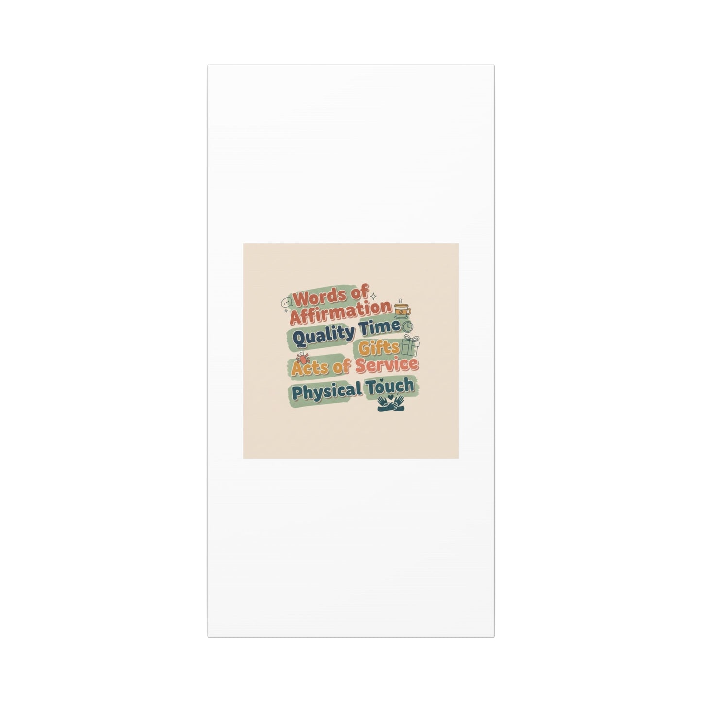 Love Languages List Matte Canvas Wall Art | love language meme, relationship humor