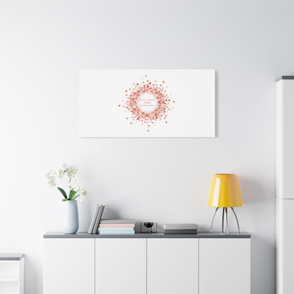 Tiny Heart Confetti Canvas | Matte Stretched Wall Art