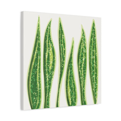 Snake Plant Canvas Print – Botanical Wall Art