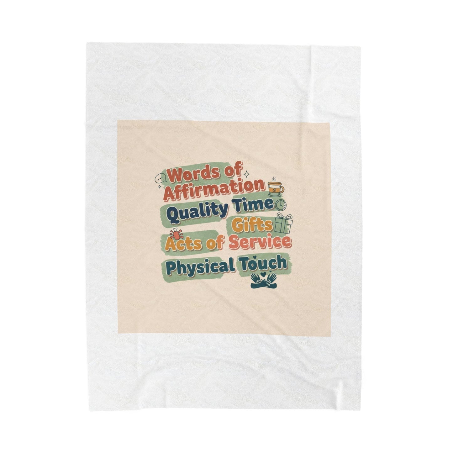 Love Languages Meme Plush Blanket | acts of snacks, quiet love