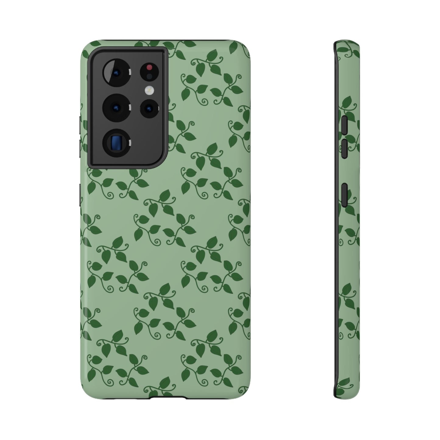 Pothos Pattern Phone Case – Dual Layer Protective Cover