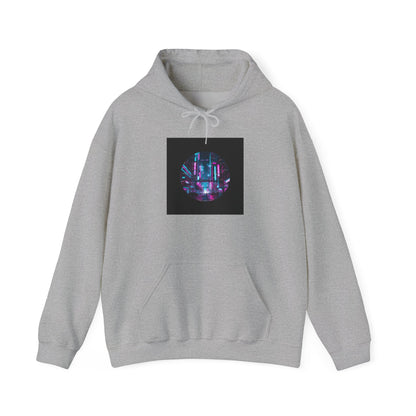Neon Cyberpunk Skyline Hoodie | synthwave skyline, future city art