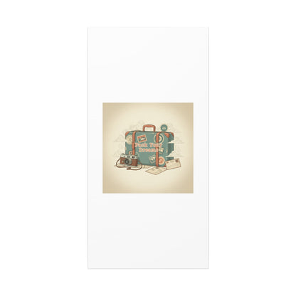 Pack Your Dreams Canvas | Retro Travel Postcard, Wanderlust Passport Stamp Art