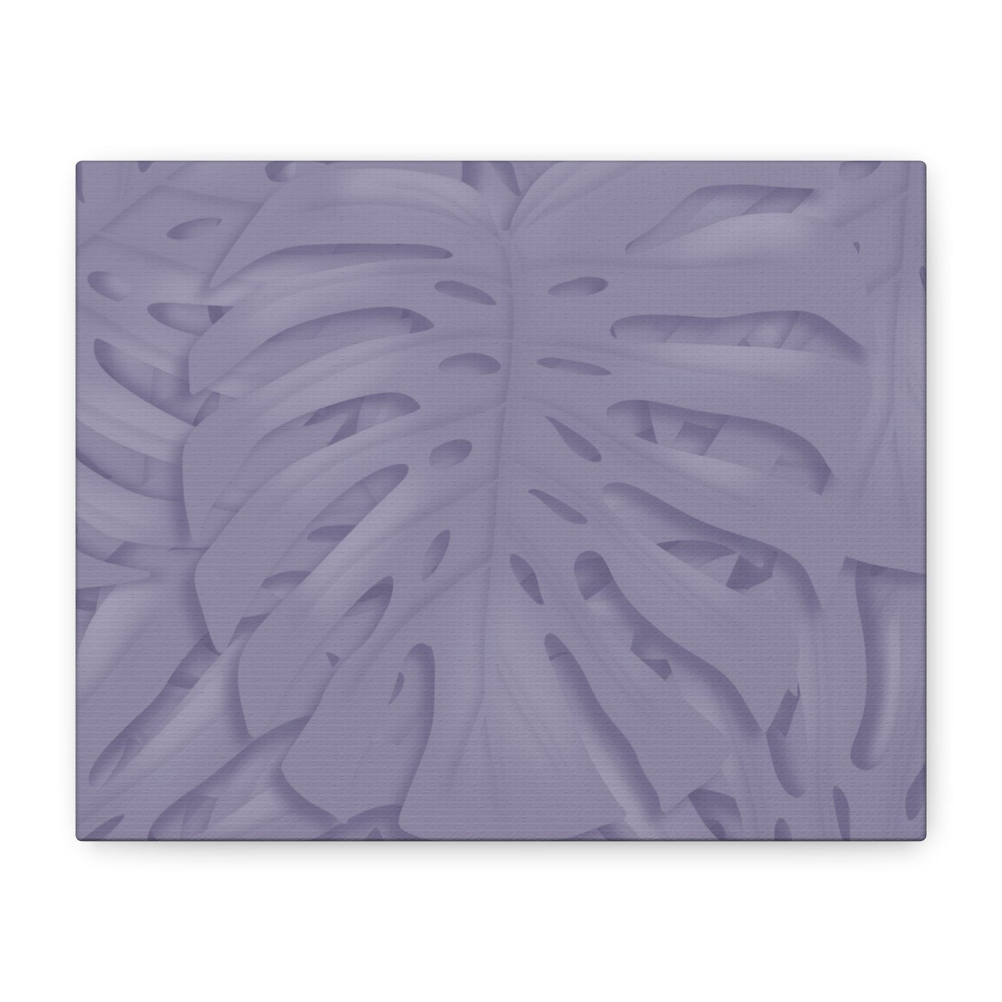 Violet Monstera Canvas Print – Botanical Wall Art