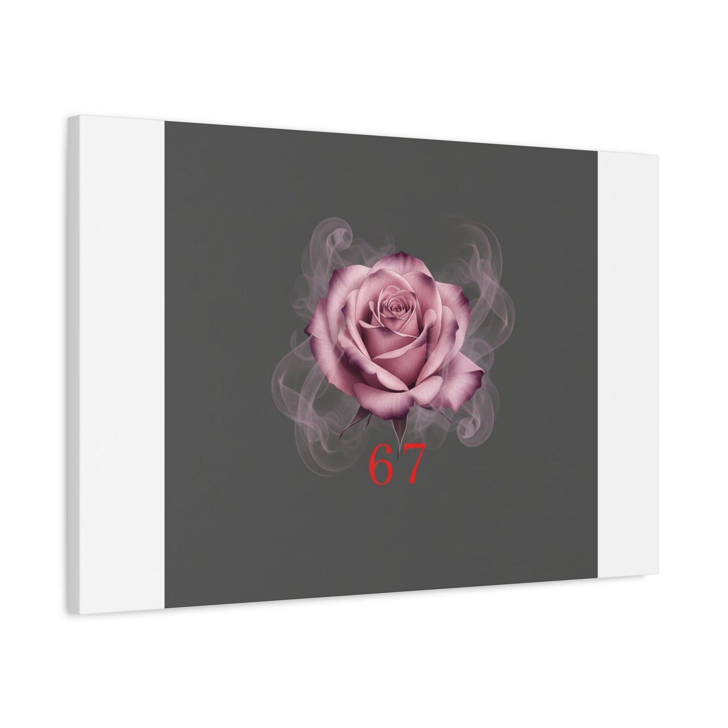 6 7 Valentine's Canvas | Viral Gothic Rose Wall Art | 6 7 Meaning Dark Romance