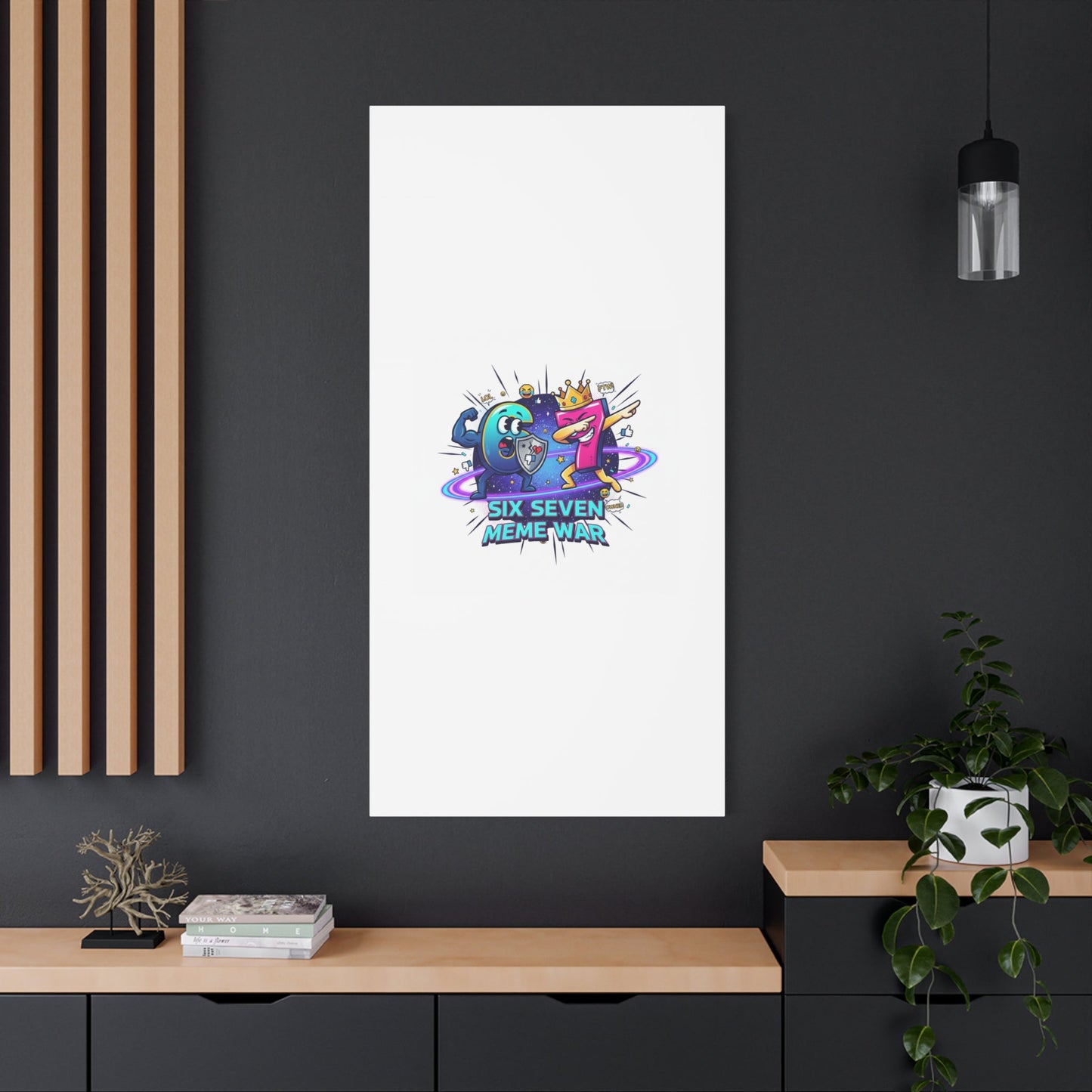 Six Seven Meme War Canvas | Legendary Internet Battle Art, Viral Culture Wall Decor