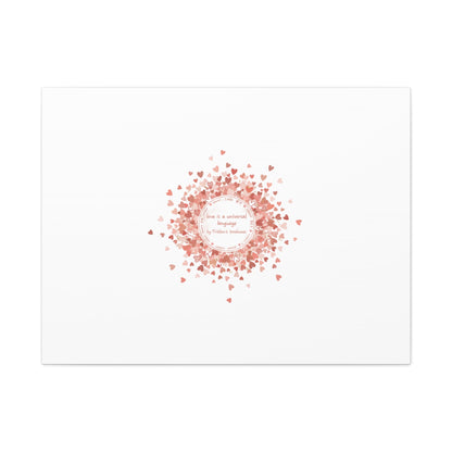 Tiny Heart Confetti Canvas | Matte Stretched Wall Art