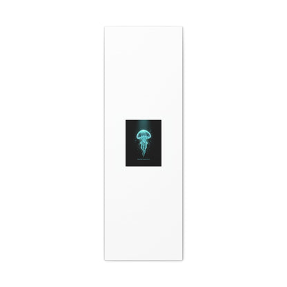 Bioluminescent Jellyfish Art Canvas | Deep Sea Aesthetic, Neon Glow