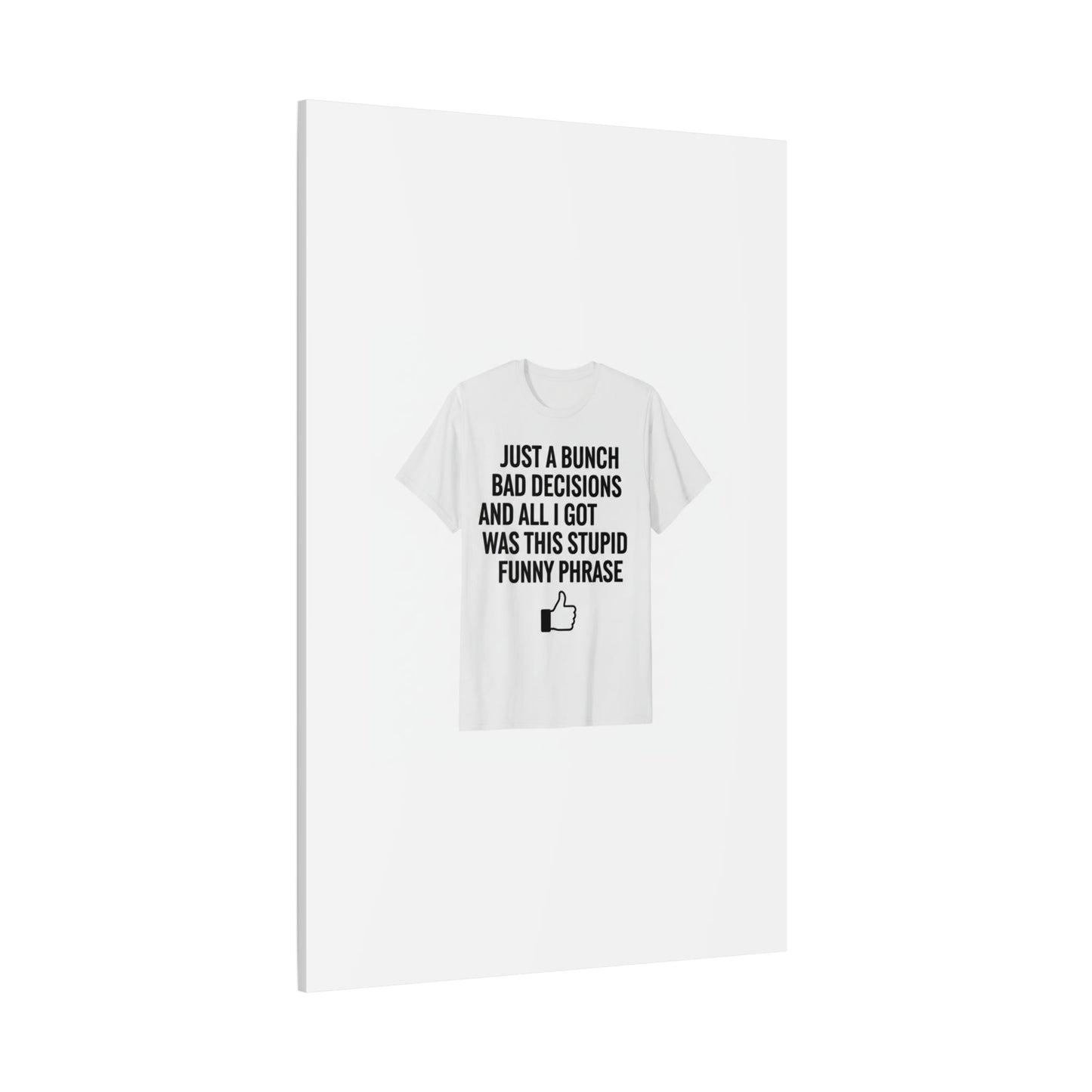 self-deprecating quote Canvas | sarcastic introvert wall art, anxiety humor