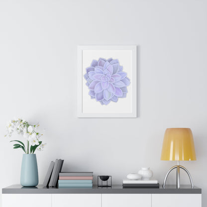 Graptopetalum Murasaki Succulent Framed Print – Botanical Wall Art