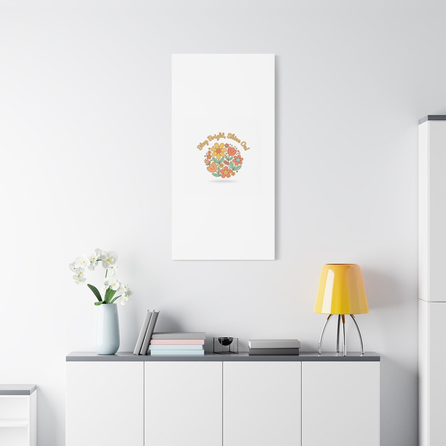 Stay Bright Shine On Canvas | Hopecore, Radical Optimism Wall Art
