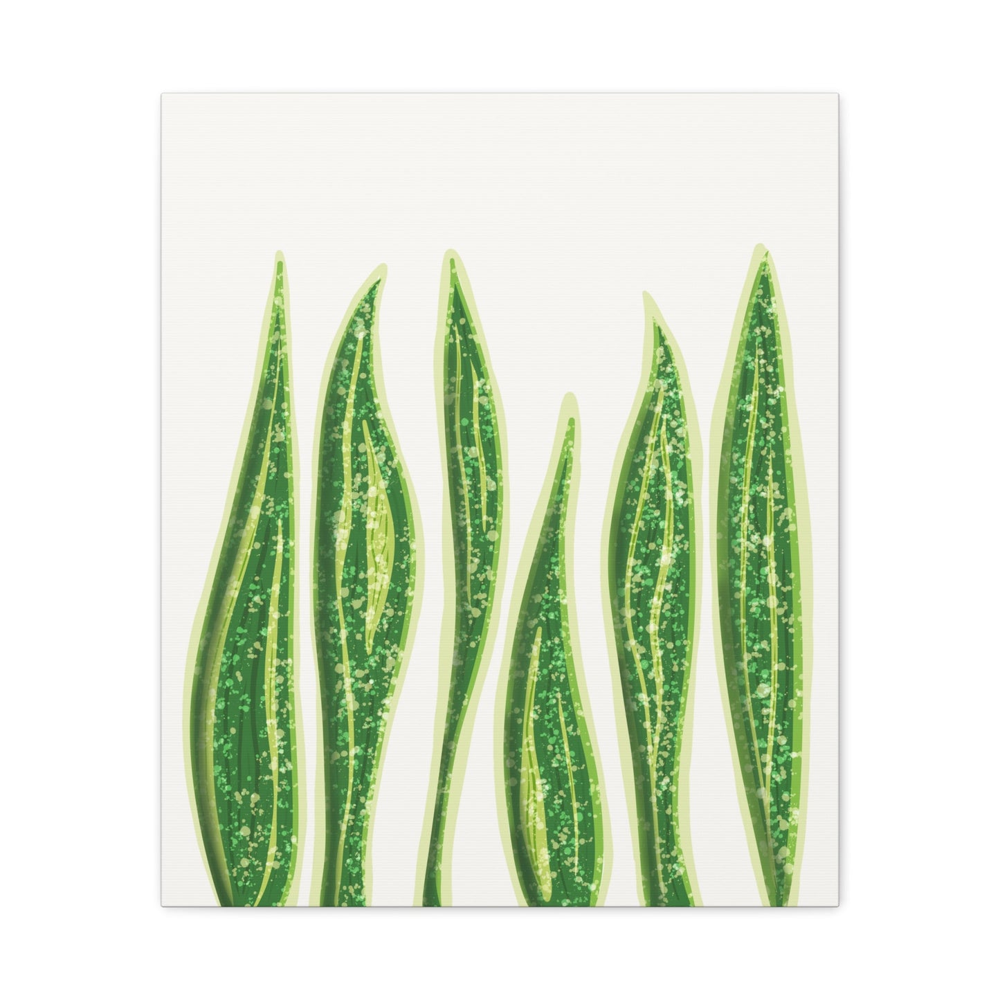 Snake Plant Canvas Print – Botanical Wall Art