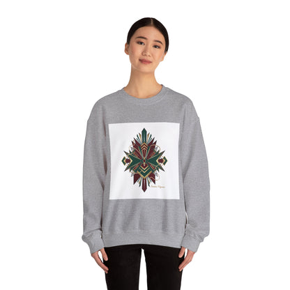 Dark Geometric Crest Crewneck | Gothic Occult Art Sweatshirt