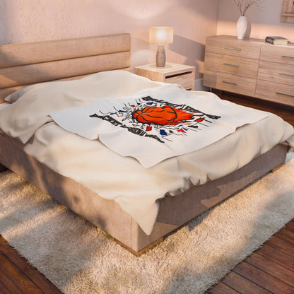 Bracket Legend 2026 Velveteen Blanket | College Tournament, Basketball Hoops