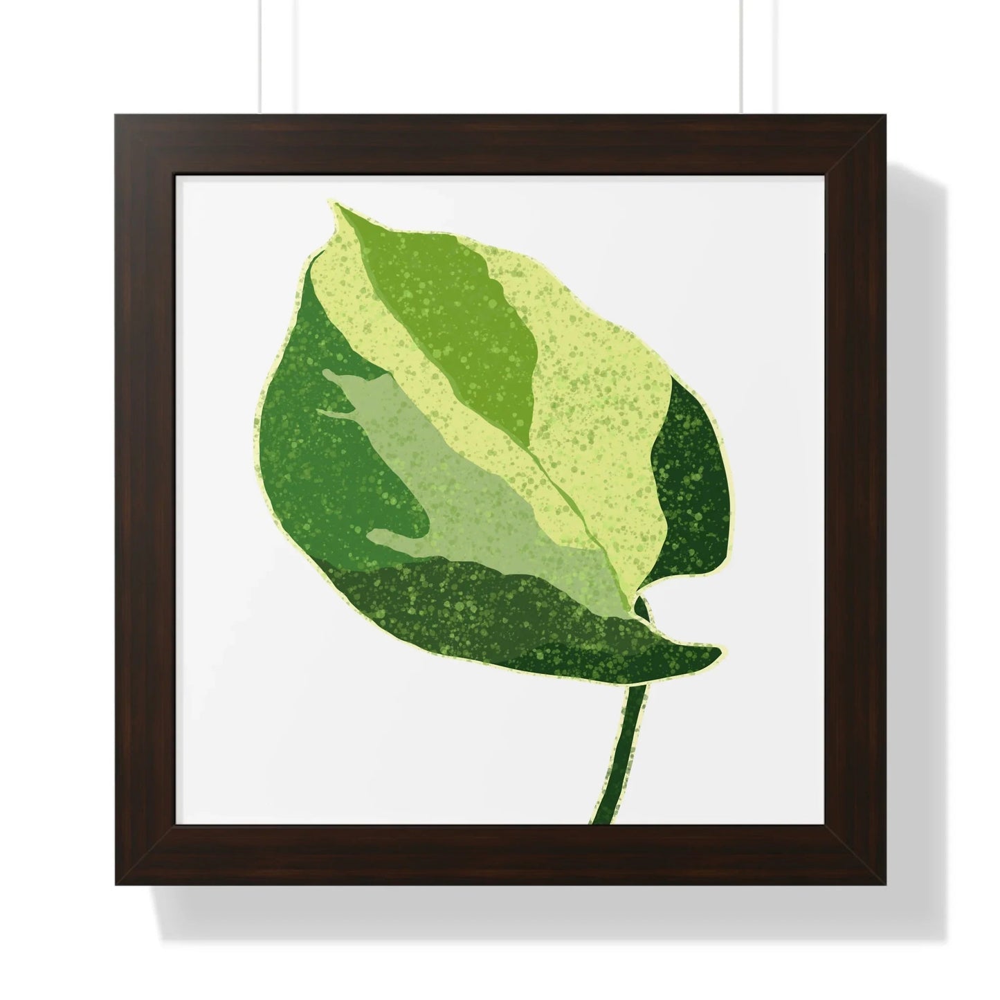 Manjula Pothos Illustrated Framed Print – Botanical Wall Art