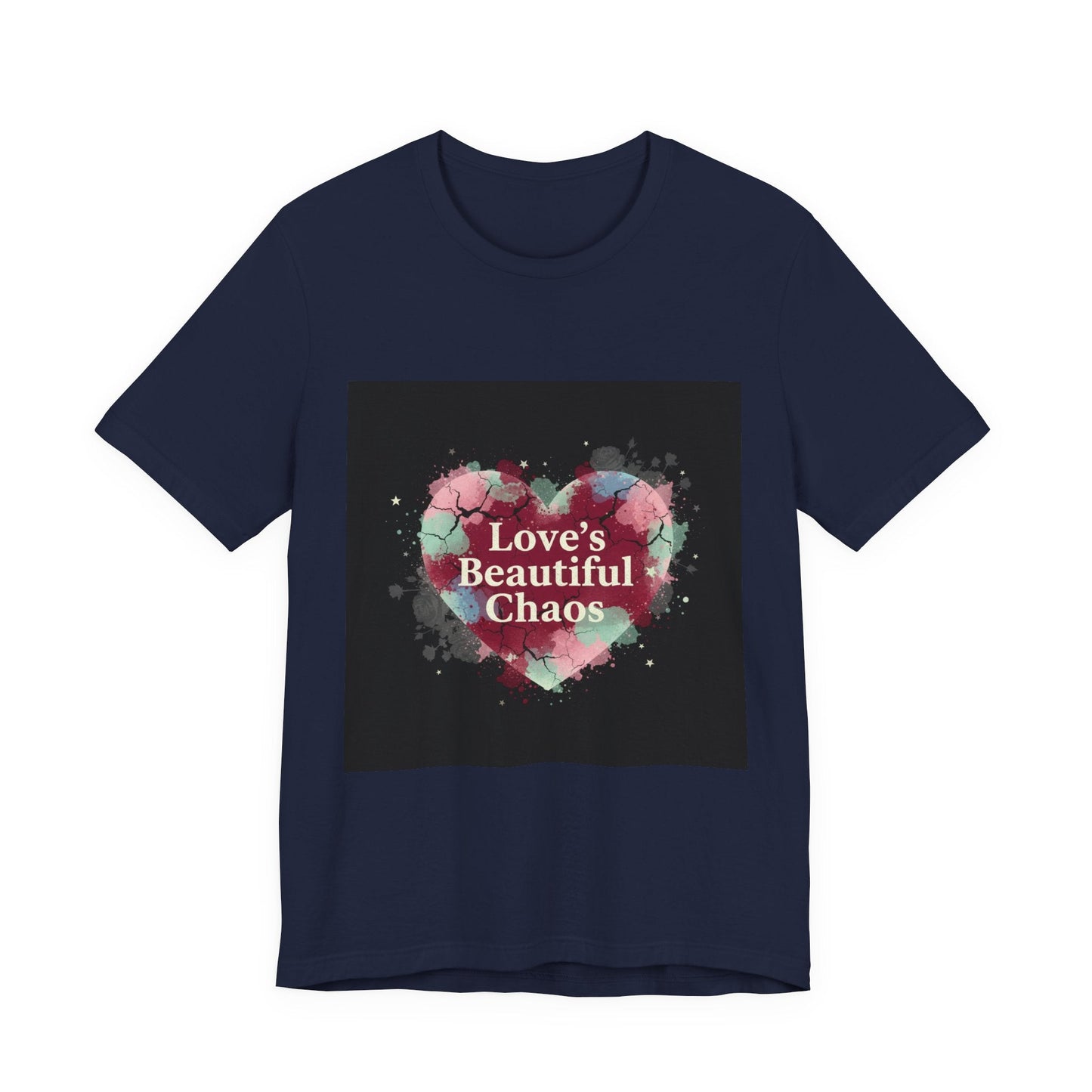 Love's Beautiful Chaos Tee | grunge heart shirt, distressed love tee
