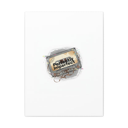 Perfectly Imperfect Cassette, Canvas Print | Analog Error, glitch art static