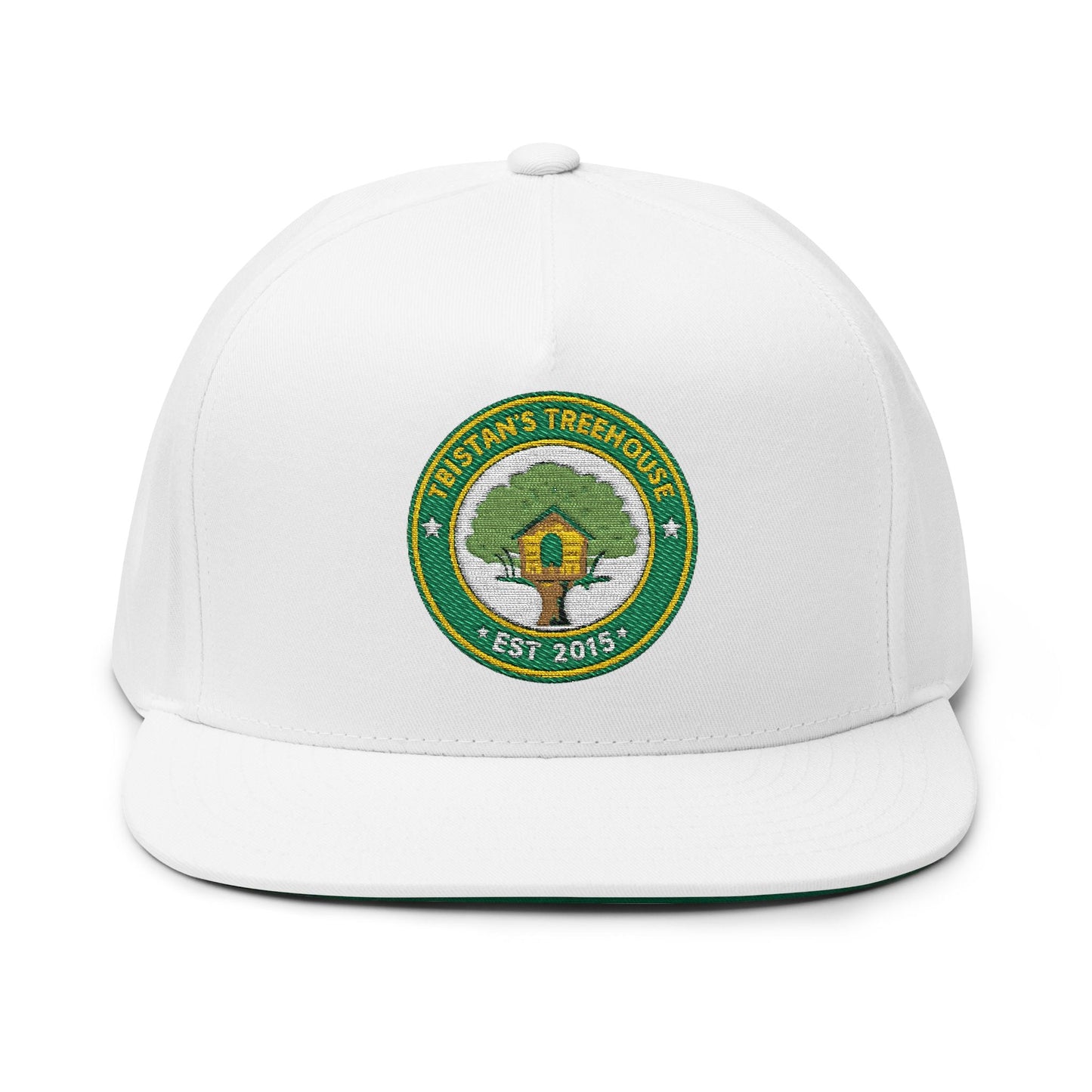 Embroidered Flat Bill Cap