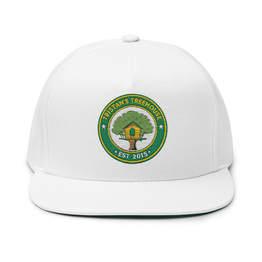 Embroidered Flat Bill Cap